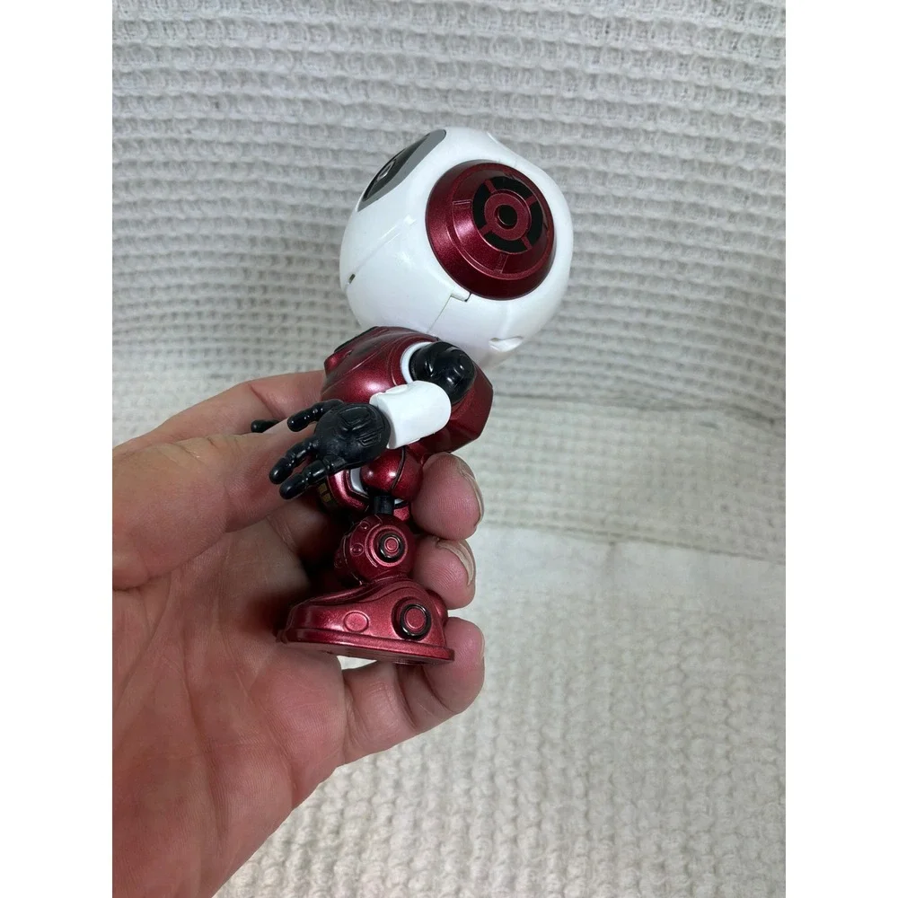 Sci-Fi Kids Metal Robot Interactive Toy Small Red White